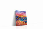 Vibrant Sunset Symphony landscape canvas print, gallery-wrapped, ready to hang