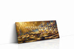 Celestial Whispers of Gold fortune canvas print gallery-wrapped landscape canvas studio shot