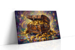 Chest of Glimmering Dreams fortune canvas print gallery-wrapped landscape canvas studio shot
