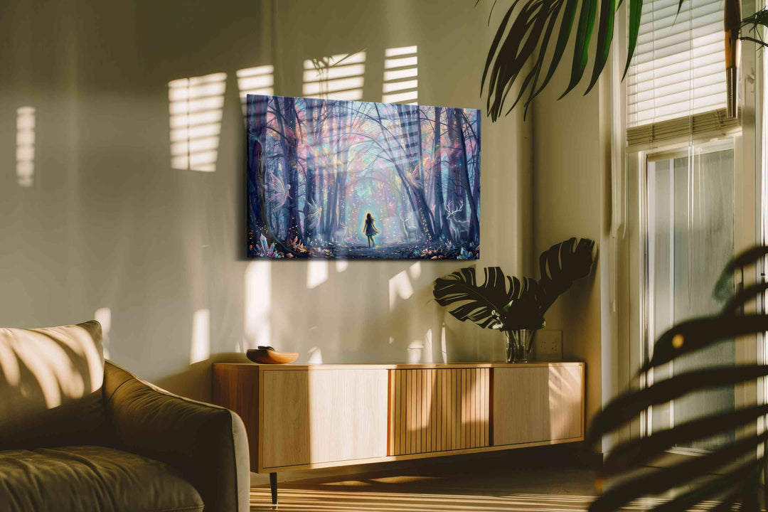 Enchanted Forest Awakening - Fantasy Wall Art, Magical Canvas Print, Mythical Art