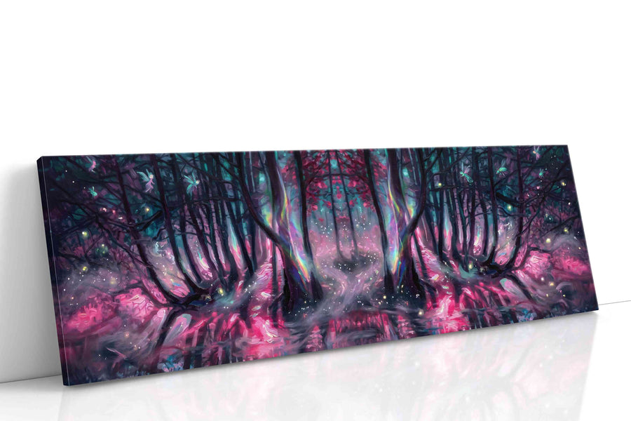 Enchanted Forest's Luminous Dream fantasy canvas print gallery-wrapped canvas studio shot