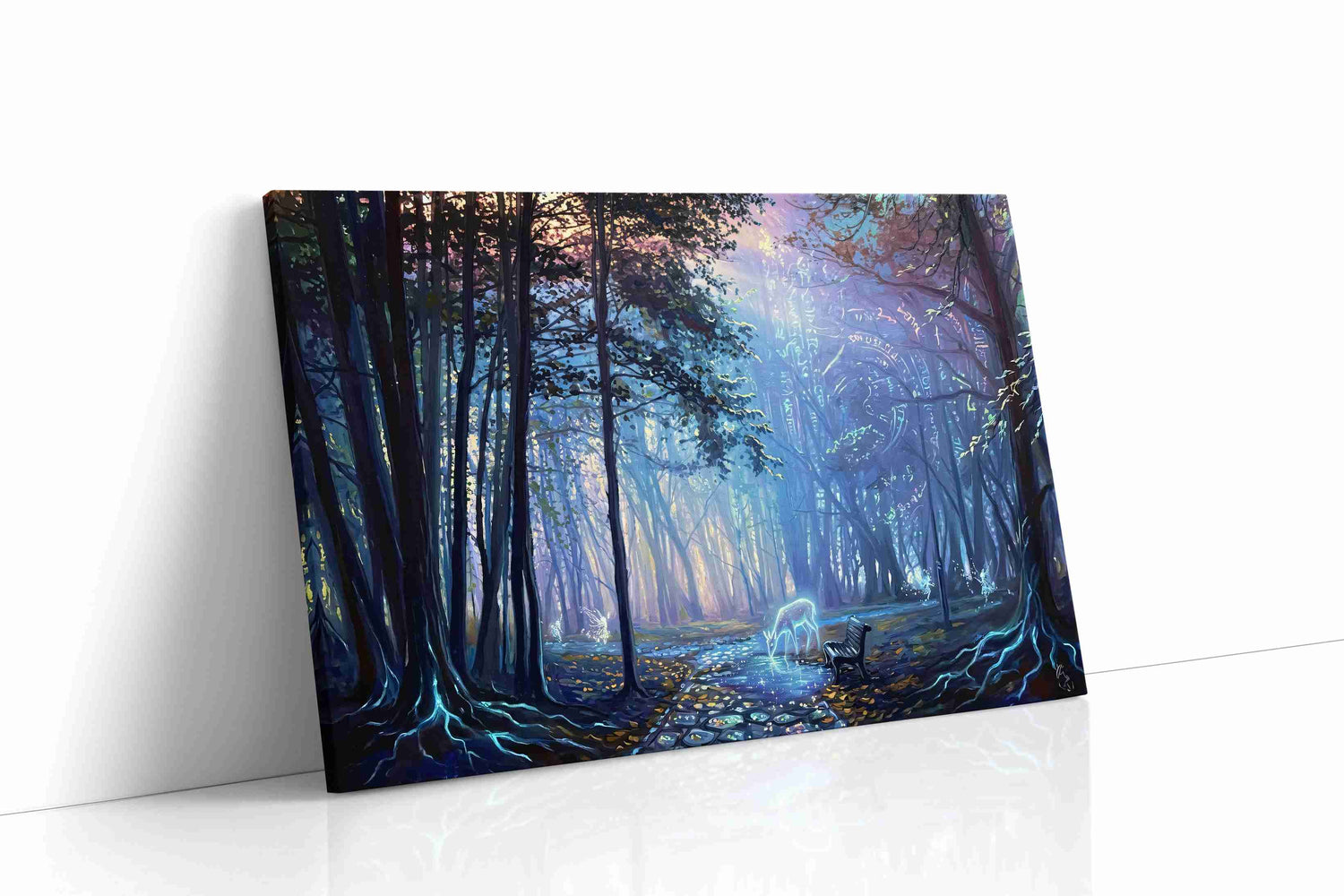 Realm of Enchanted Twilight fantasy canvas print, gallery-wrapped, ready to hang