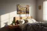 Treasure's Radiant Secret fortune canvas print, displayed in a bedroom