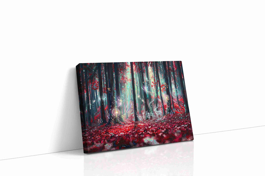 Whispers of Enchanted Woods fantasy canvas print gallery-wrapped landscape canvas studio shot
