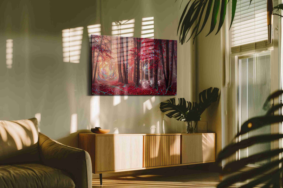 Whispers of the Enchanted Forest - Fantasy Wall Art, Magical Canvas Print, Mythical Art
