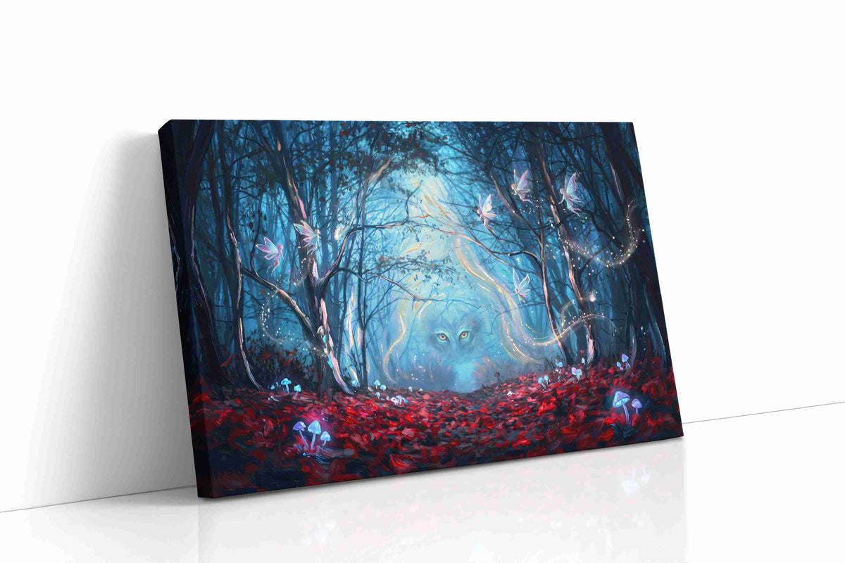 Whispers of the Enchanted Forest II nature canvas print gallery-wrapped landscape canvas studio shot