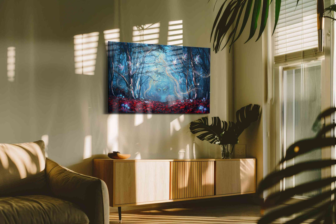 Whispers of the Enchanted Forest II - Fantasy Wall Art, Magical Canvas Print, Mythical Art