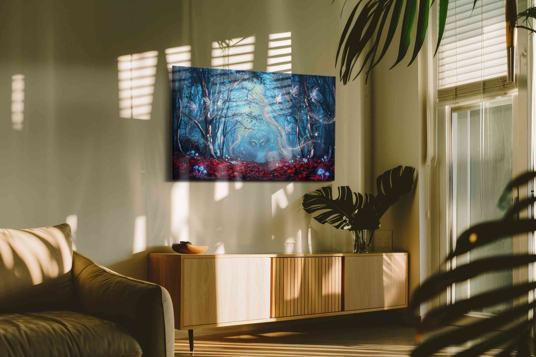 Whispers of the Enchanted Forest II - Fantasy Wall Art, Magical Canvas Print, Mythical Art