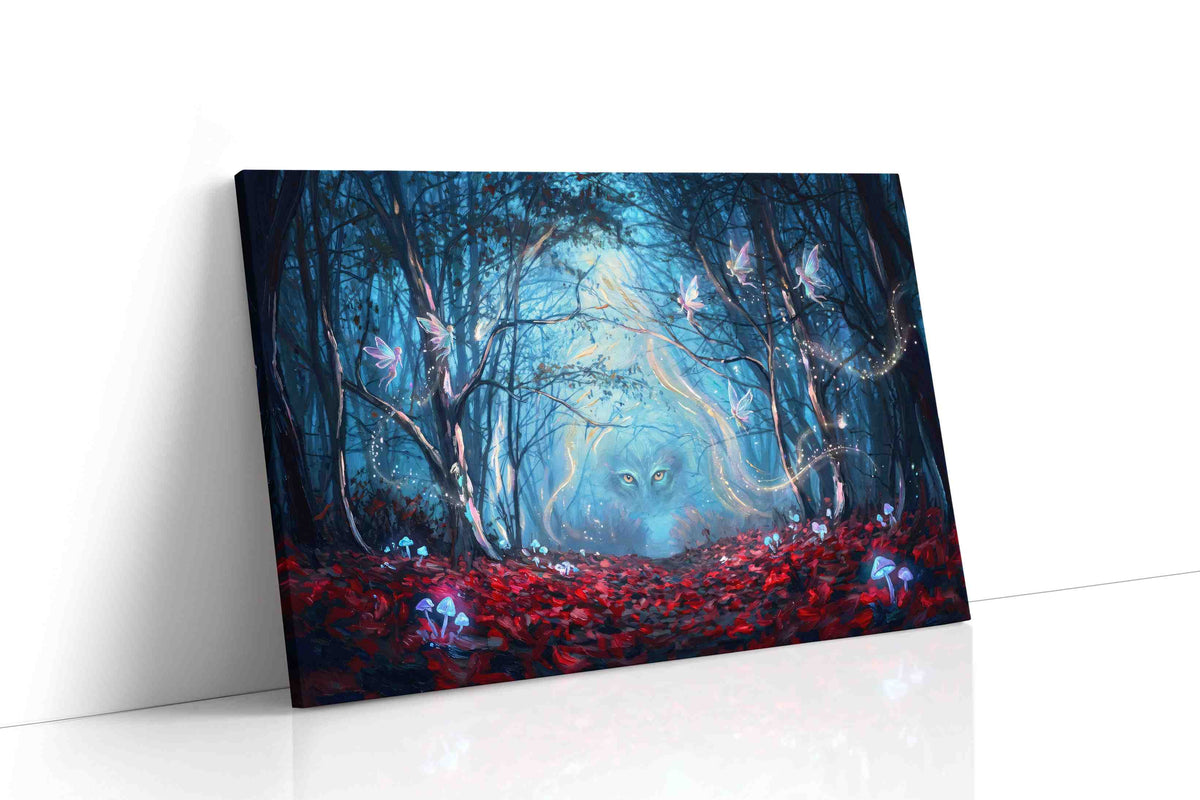 Whispers of the Enchanted Forest II nature canvas print, gallery-wrapped, ready to hang