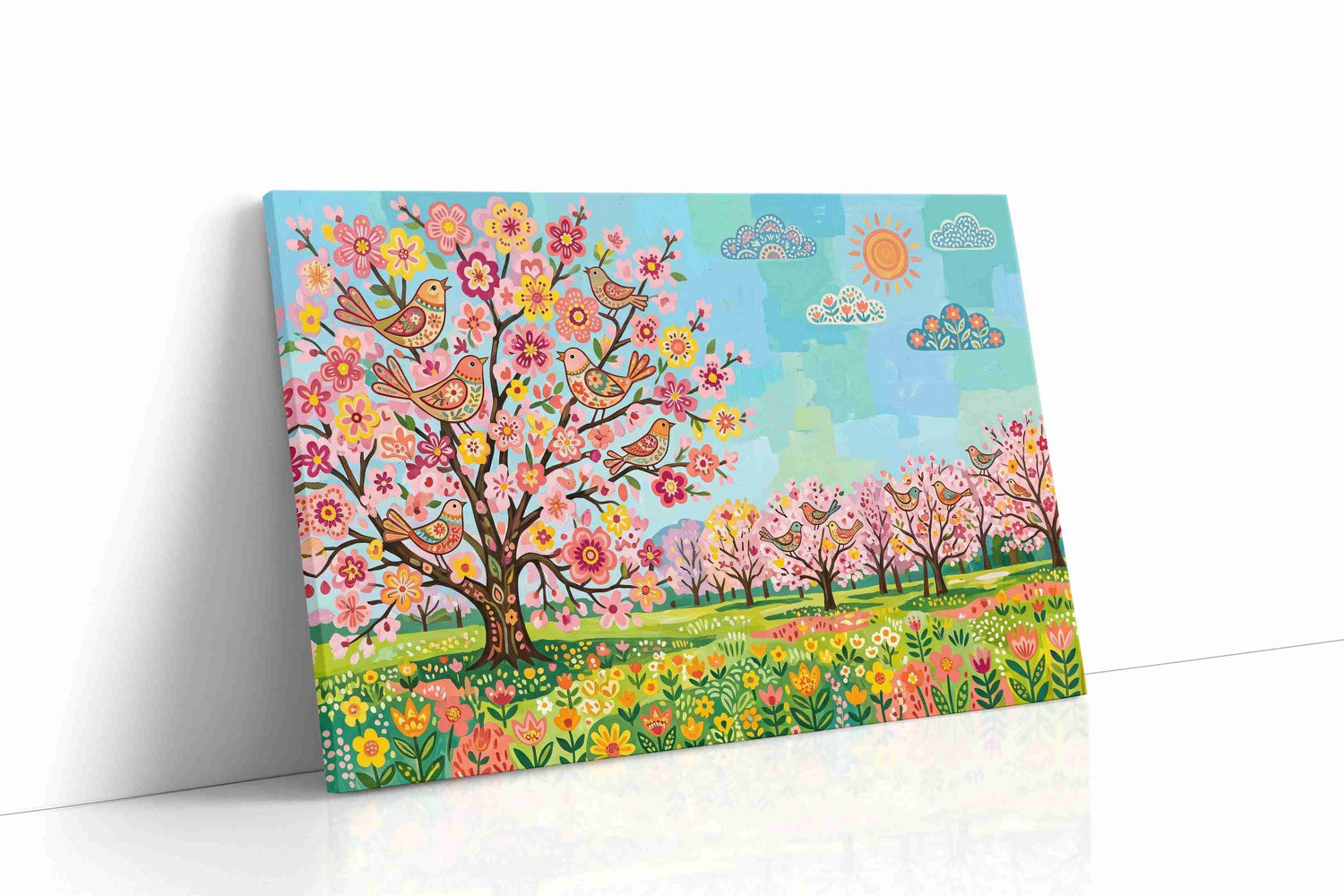 Serenade of Spring Blossoms spring canvas print, gallery-wrapped, ready to hang