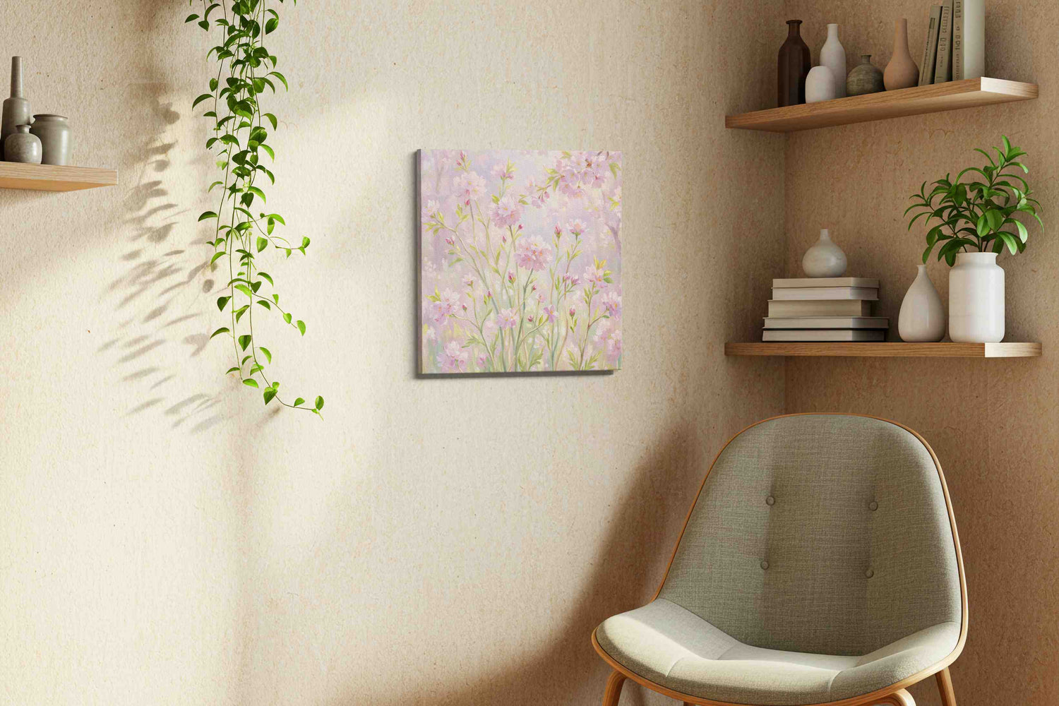 Spring's Whispering Blooms - Spring, Spring Wall Art, Seasonal Canvas Print, Fresh Decor