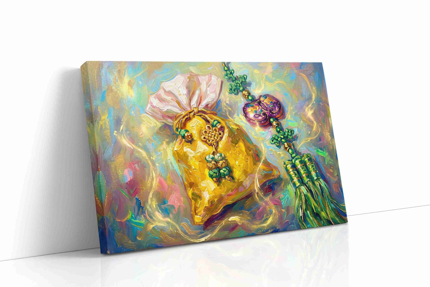Echoes of Prosperity fortune canvas print, gallery-wrapped, ready to hang