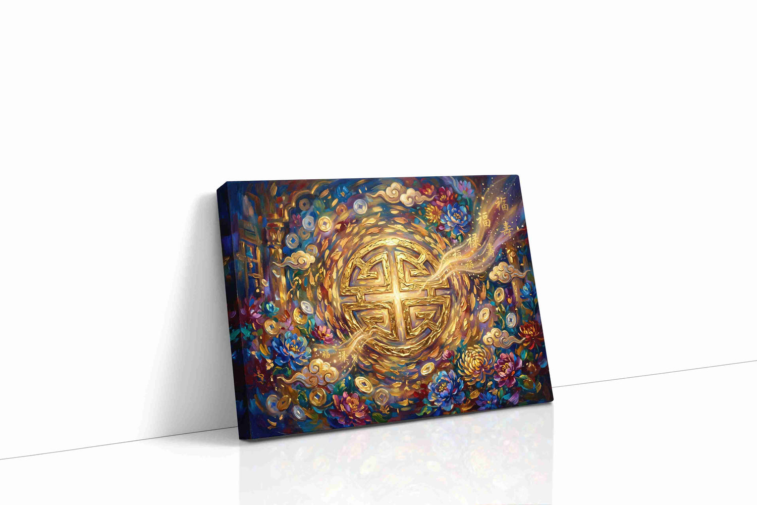 Eternal Fortune Blossoms fortune canvas print, gallery-wrapped, ready to hang
