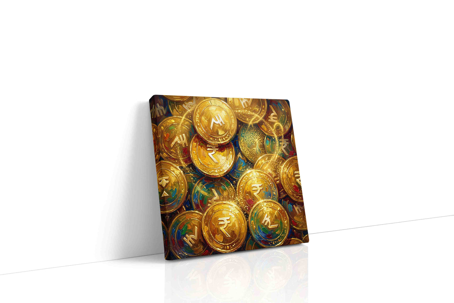 Golden Fortune Reverie fortune canvas print, gallery-wrapped, ready to hang