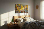 Mystical Deck of Destiny fortune canvas print, displayed in a bedroom