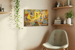 Mystical Deck of Destiny fortune canvas print styled in a living room
