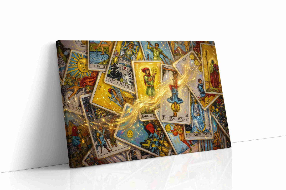 Mystical Deck of Destiny fortune canvas print gallery-wrapped landscape canvas studio shot
