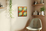 Symbols of Prosperity fortune canvas print styled in a living room