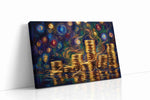The Golden Fortune Symphony fortune canvas print, gallery-wrapped, ready to hang