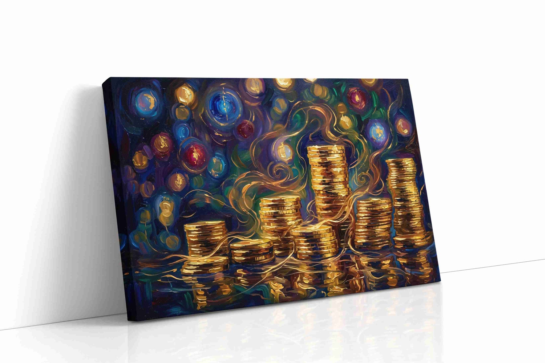 The Golden Fortune Symphony fortune canvas print, gallery-wrapped, ready to hang