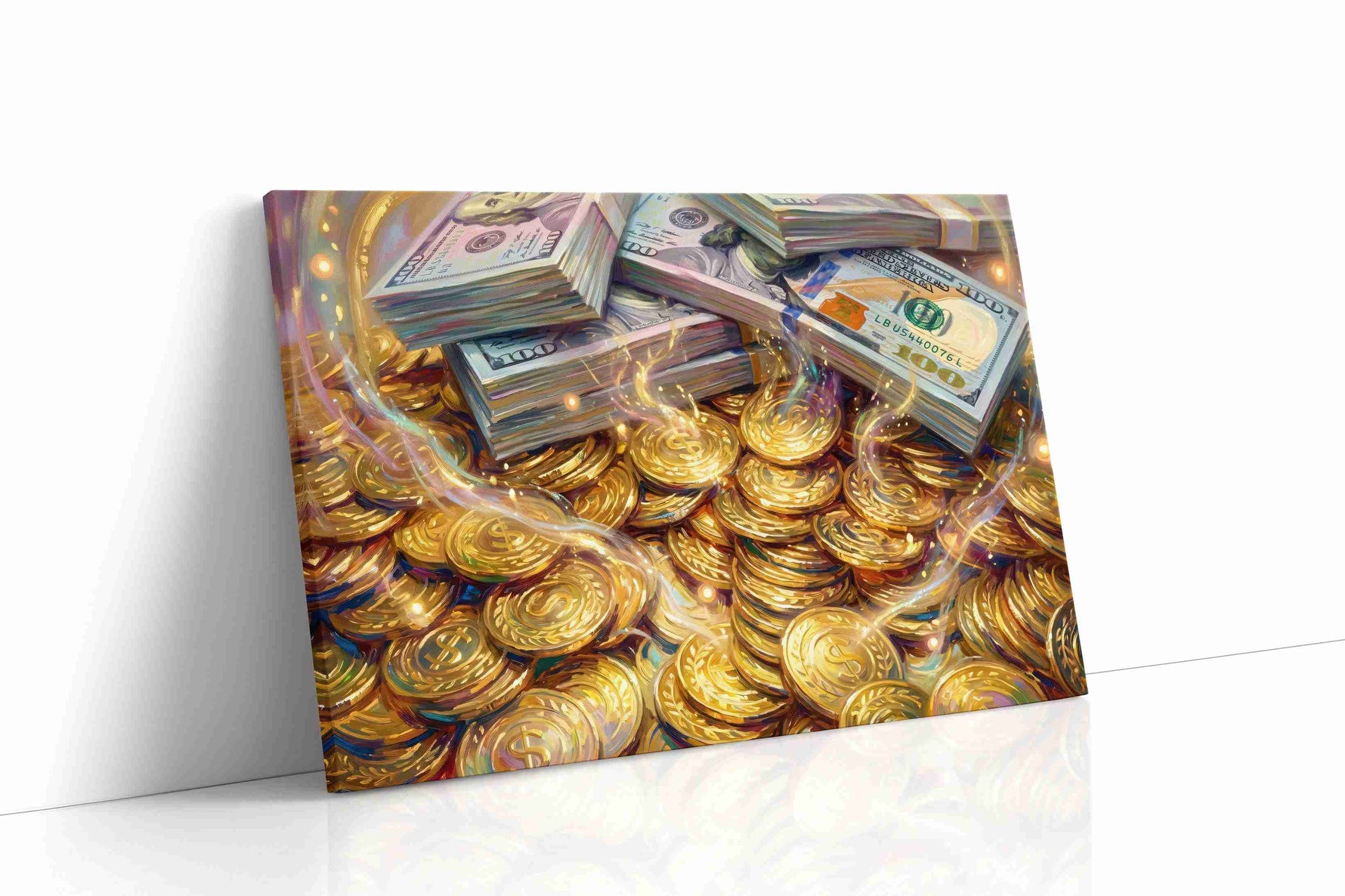 Treasure of Prosperity fortune canvas print gallery-wrapped landscape canvas studio shot