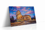 Eternal Dusk at the Colosseum urban canvas print gallery-wrapped landscape canvas studio shot