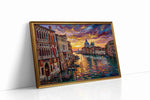 Eternal Sunset on Venetian Waters landmarks canvas print gallery-wrapped canvas studio shot
