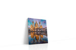 Reflections of Baroque Majesty landmarks canvas print gallery-wrapped portrait canvas studio shot