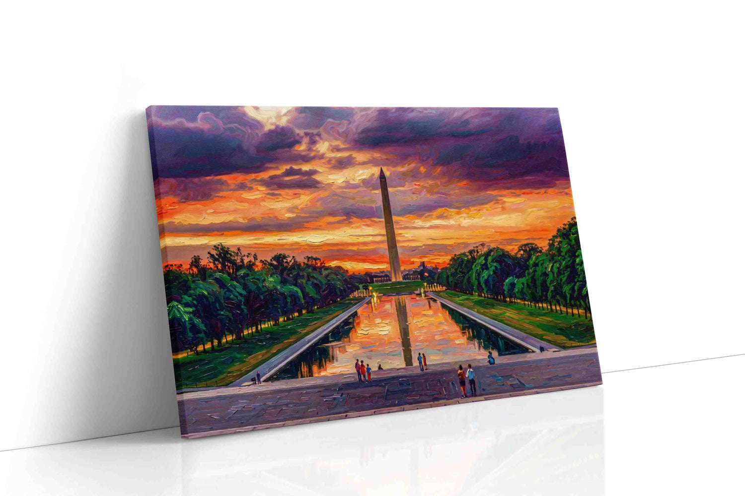 Reflections of Unity landmarks canvas print, gallery-wrapped, ready to hang