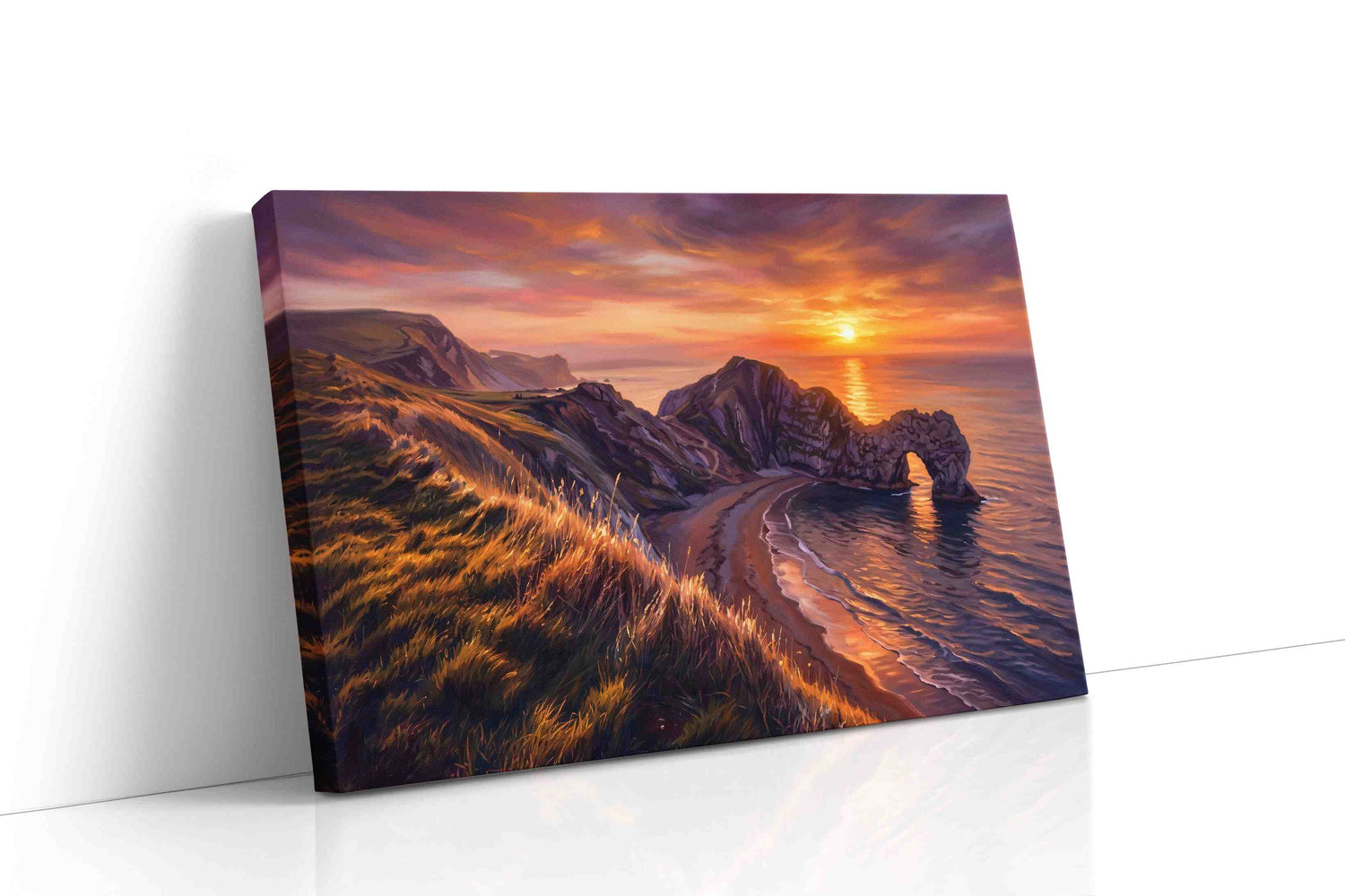 Eternal Sunset at Arched Cliffs beach canvas print, gallery-wrapped, ready to hang
