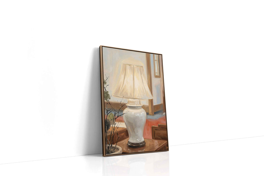Illuminated Stillness minimalist canvas print, gallery-wrapped, ready to hang