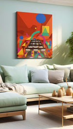 Chromatic Ascent - Modern Wall Art, Contemporary Canvas Print, Minimalist Decor