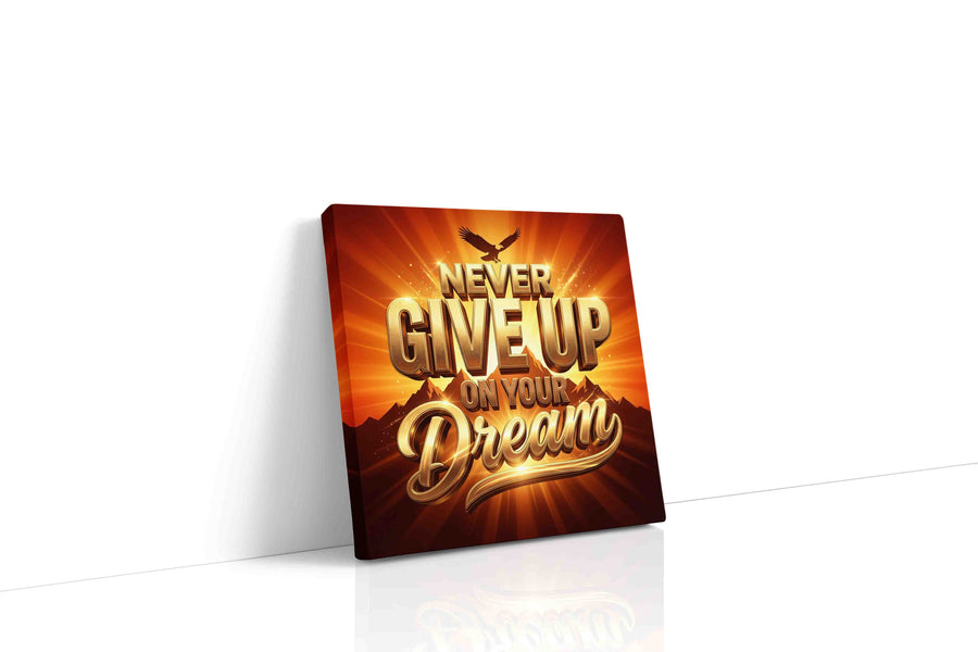 Dreams Take Flight motivational canvas print, gallery-wrapped, ready to hang