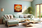 Dreams Take Flight motivational canvas print, hanging on wall