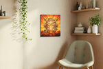 Eagles of Dawn Inspiration motivational canvas print, displayed in a living room