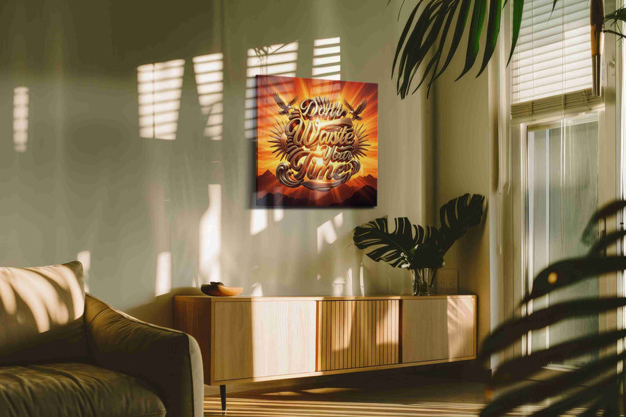 Eagles of Dawn Inspiration motivational canvas print in a hung canvas mockup