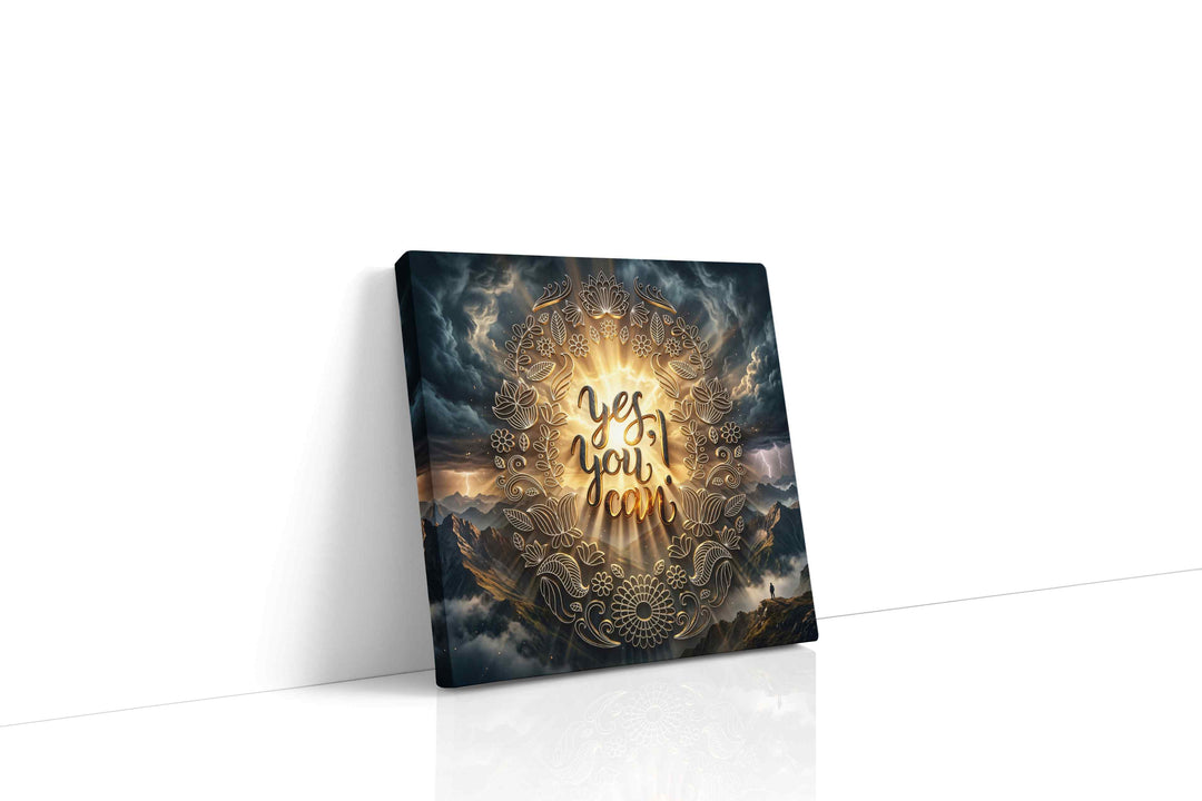 Empowerment in the Storm - Motivational Wall Art, Inspirational Canvas Print, Office Decor