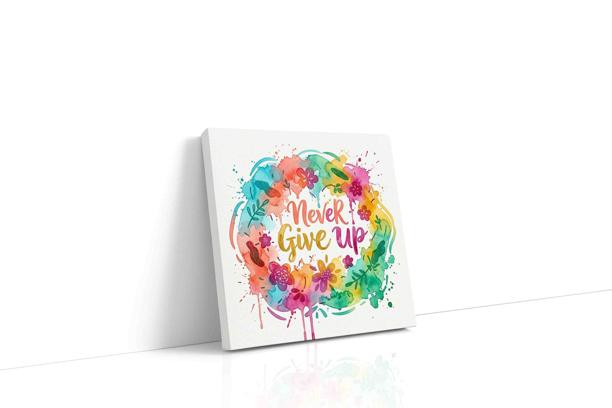 Everlasting Encouragement motivational canvas print gallery-wrapped square canvas studio shot