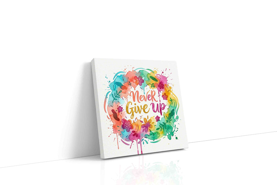Everlasting Encouragement motivational canvas print gallery-wrapped square canvas studio shot