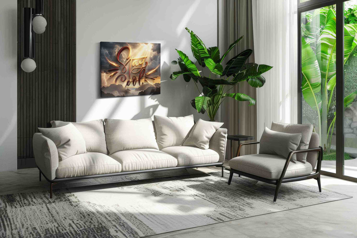 Luminous Reminders motivational canvas print, on wall, lifestyle preview