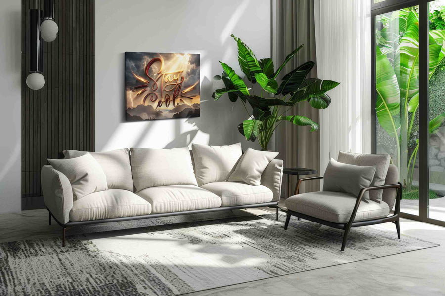 Luminous Reminders motivational canvas print, on wall, lifestyle preview