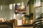 Luminous Reminders motivational canvas print in a contemporary interior mockup