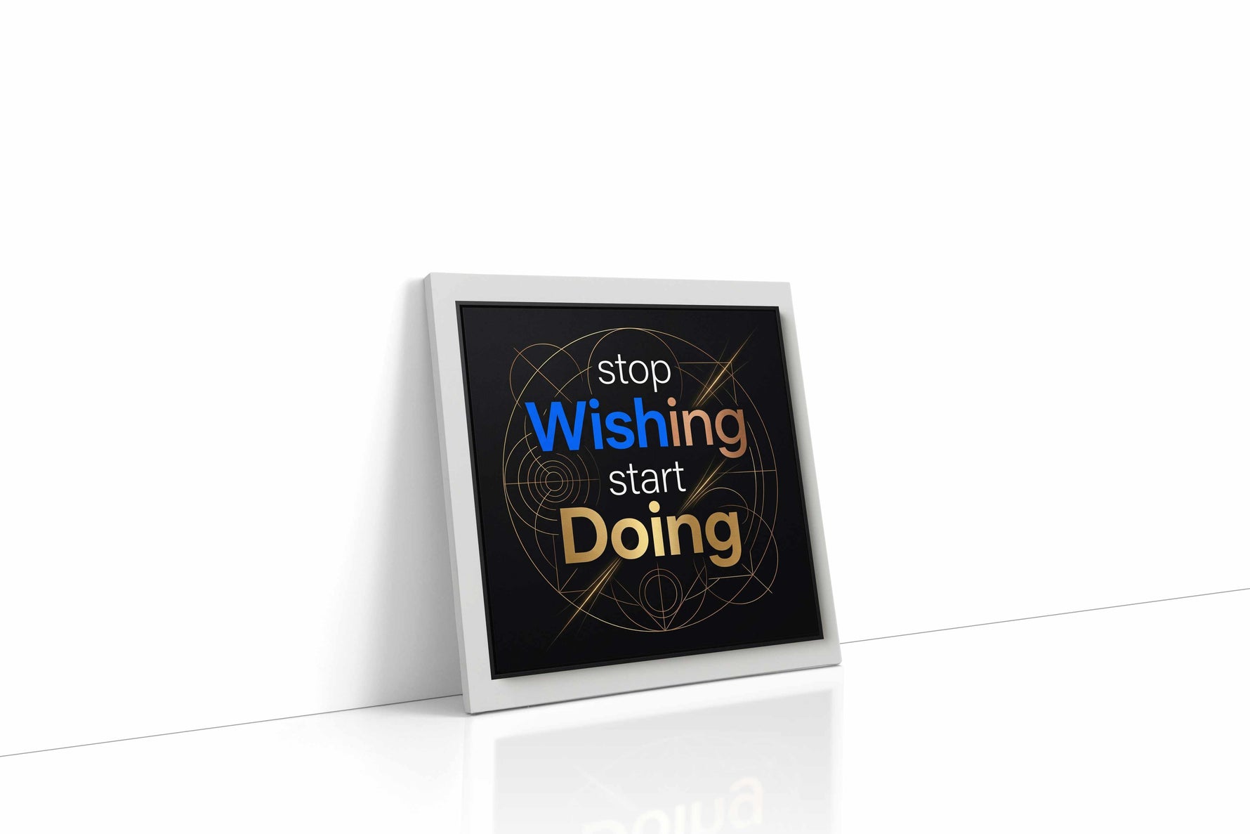 Momentum of Ambition motivational canvas print, gallery-wrapped, ready to hang