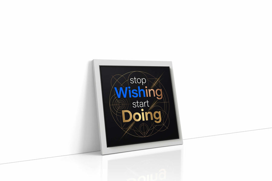 Momentum of Ambition motivational canvas print, gallery-wrapped, ready to hang