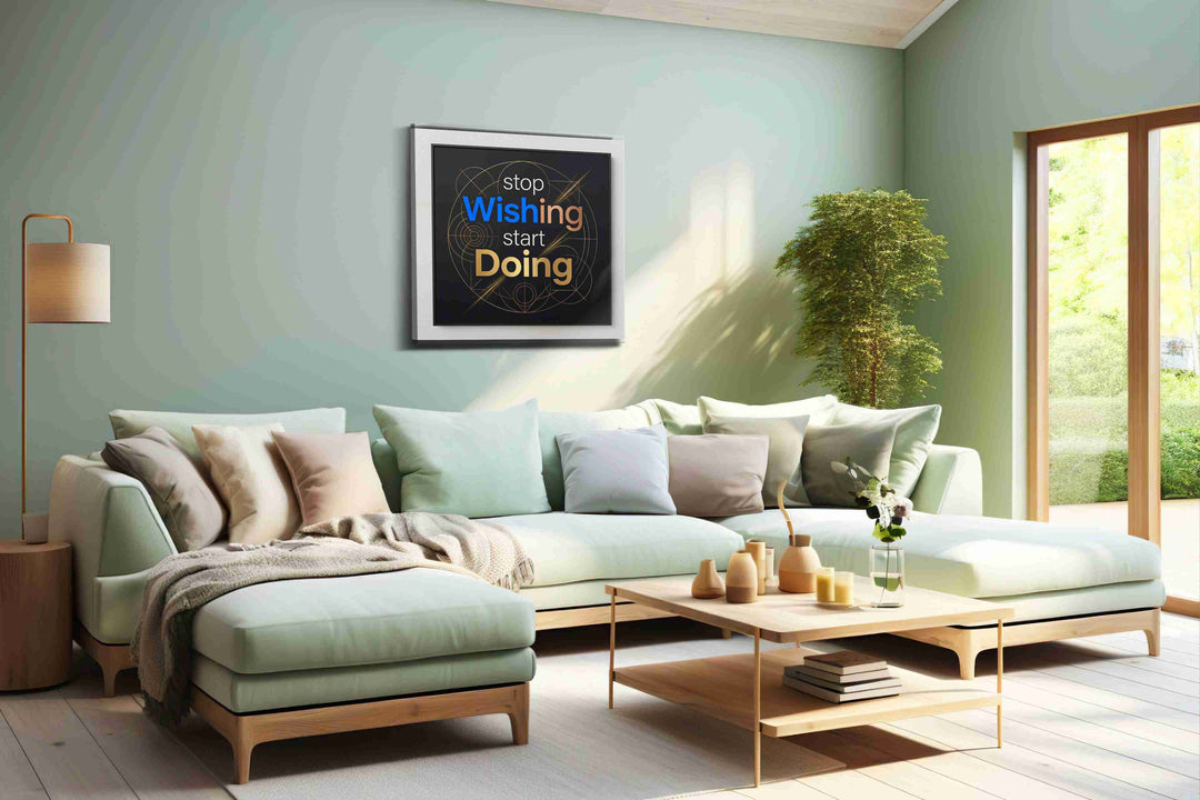 Momentum of Ambition - Motivational Wall Art, Inspirational Canvas Print, Office Decor