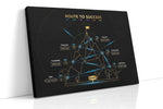 Pinnacle of Progress motivational canvas print, gallery-wrapped, ready to hang