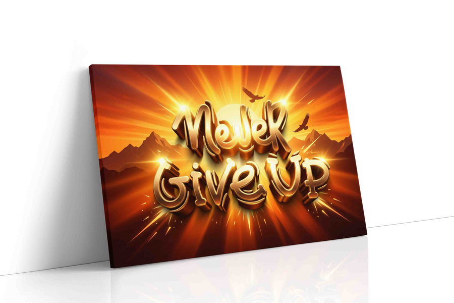 Radiant Resolve Sunrise motivational canvas print, gallery-wrapped, ready to hang
