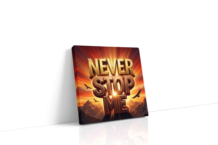 Rise of the Unyielding Spirit motivational canvas print gallery-wrapped square canvas studio shot