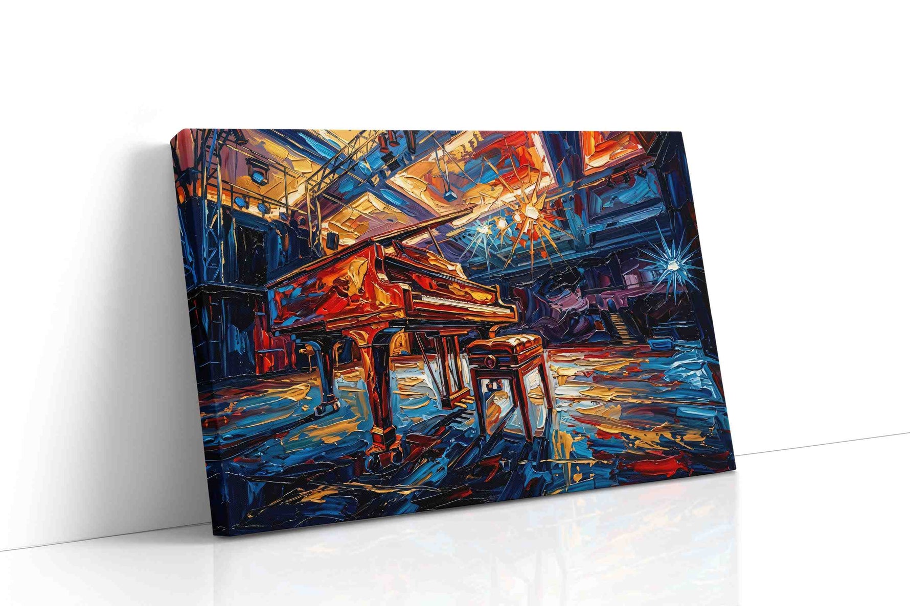 Harmonies of Light music canvas print gallery-wrapped landscape canvas studio shot