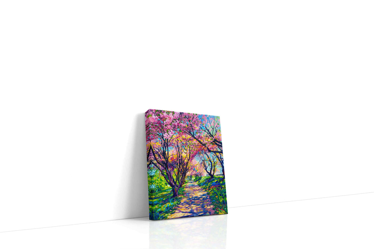 Blossoms of Joy nature canvas print gallery-wrapped portrait canvas studio shot